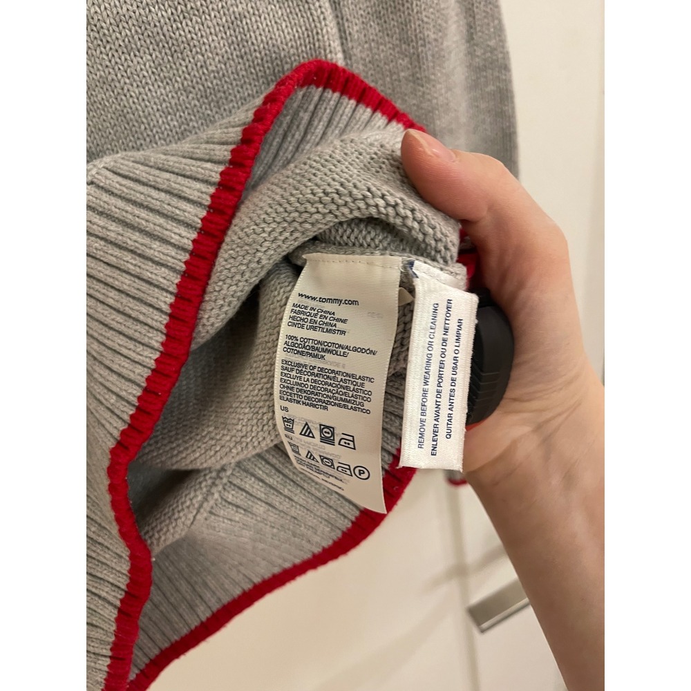 Tommy Hilfiger Americana Chic Y2K Preppy Luxury Old Money Flag Sweater - Picture 4 of 5